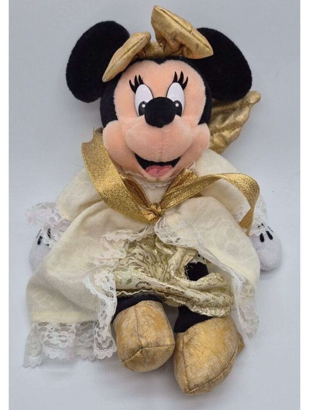 Walt Disney World Minnie Mouse Angel 10” Bean Bag Plush